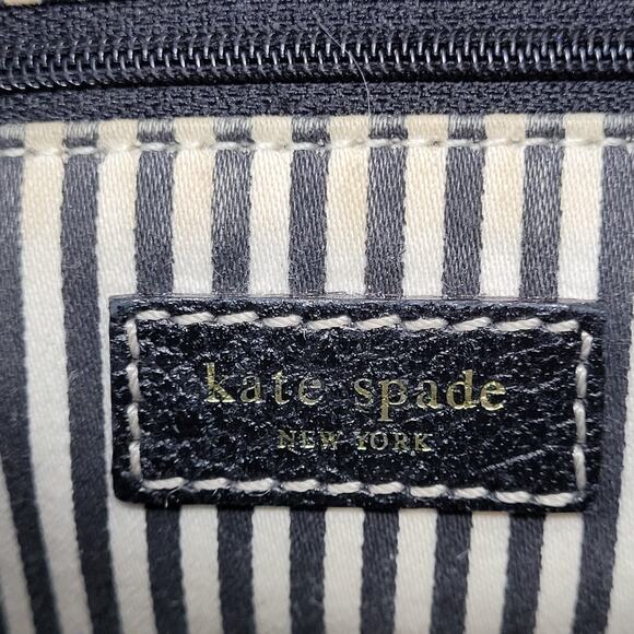 Kate Spade New York Black Pebbled Leather Hand Bag Single Handle Strap - Picture 3 of 10